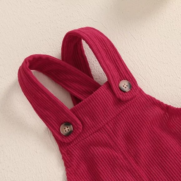 Santa Girls Jumper Overall Dress Christmas Outfit - Picture 3 of 6